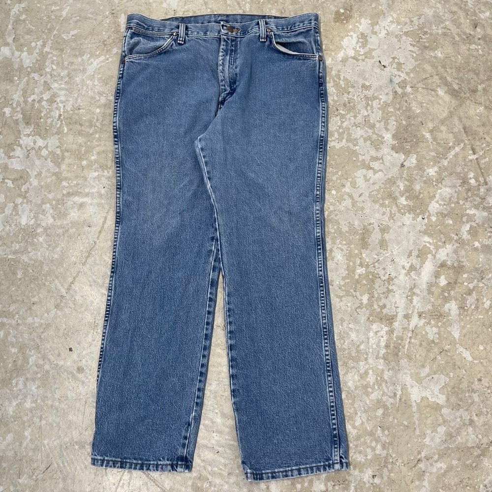 Wrangler Jeans 35x30 Blue Pants Slim 936 Cowboy Western Denim Vintage Fits 34x28